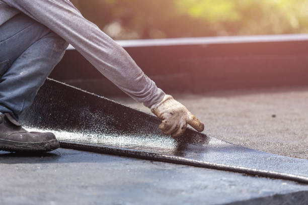 Professional Emergency Waterproofing technician working in Irons, MI